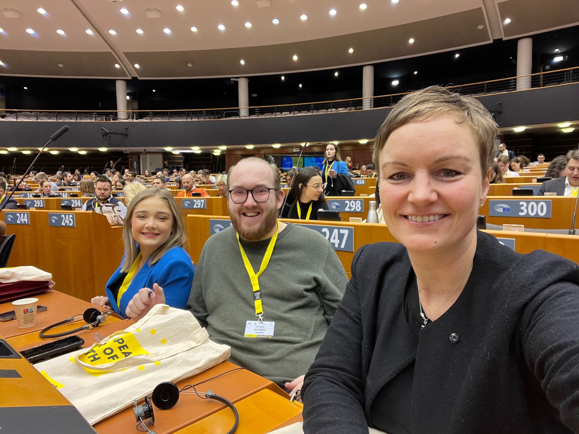Tre konferansedeltakere fra Norge i EU-parlamentet