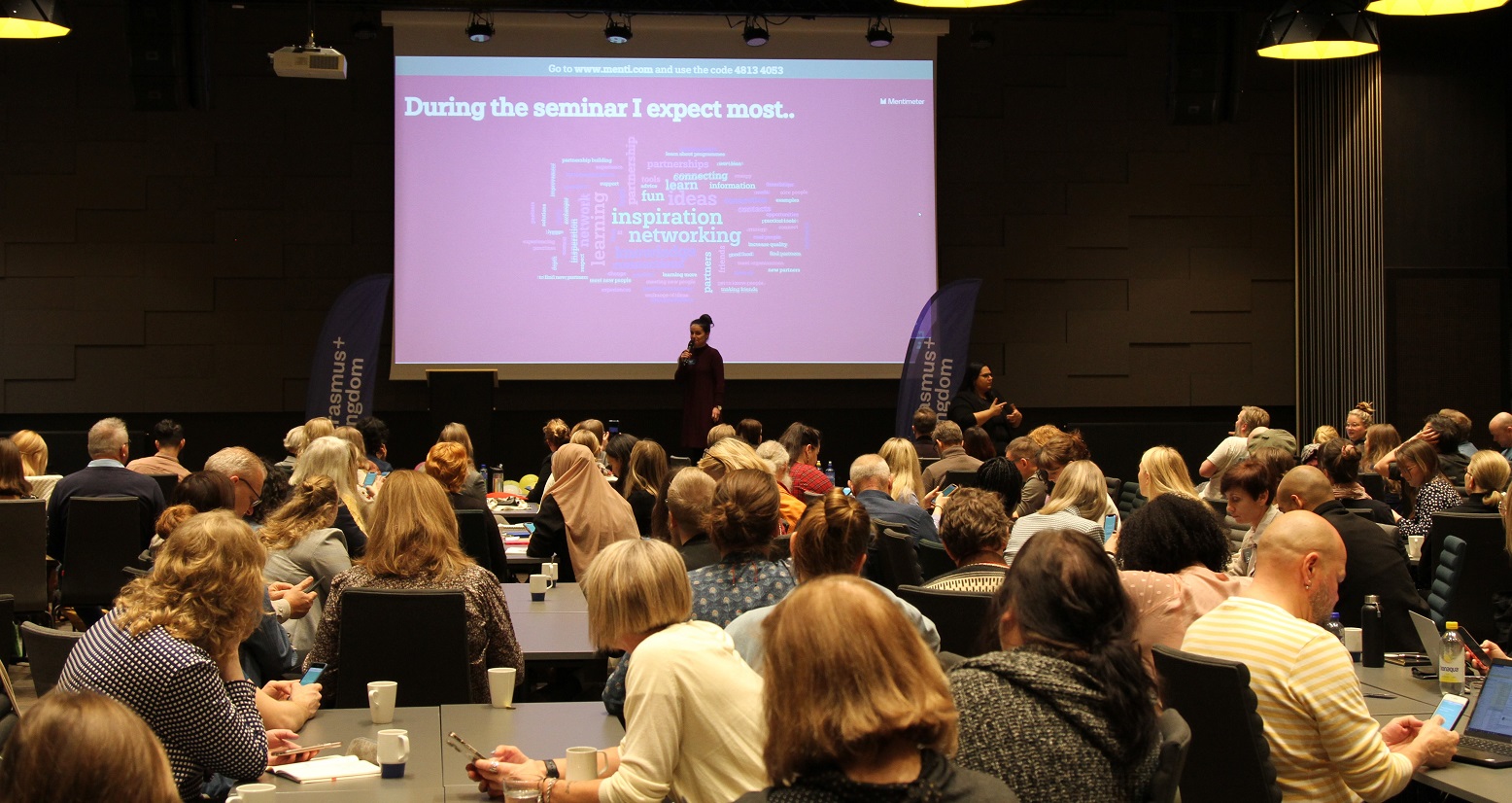 Conference with many people